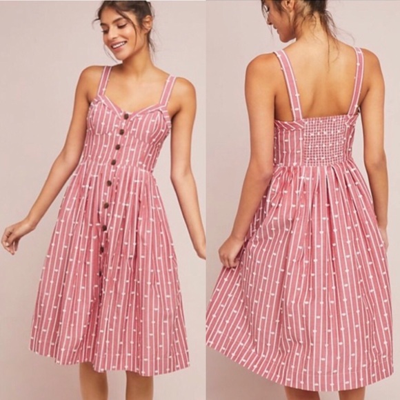 Anthropologie Dresses & Skirts - Anthropologie Maeve button down stripe cotton dot